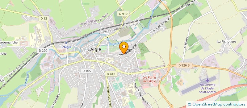 localisation de l'entreprise MONSIEUR JEAN-CLAUDE MOUTON à L'AIGLE