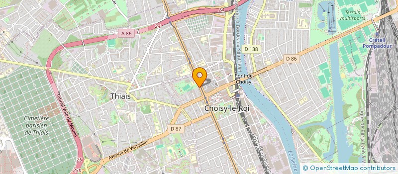 localisation de l'entreprise MONSIEUR JEAN-CLAUDE MOUTON  CHOISY-LE-ROI