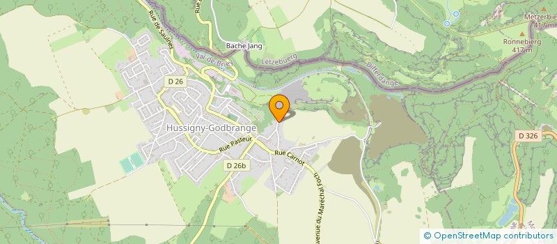 localisation de l'entreprise MONSIEUR JEAN CLAUDE MULHAUSEN  HUSSIGNY-GODBRANGE