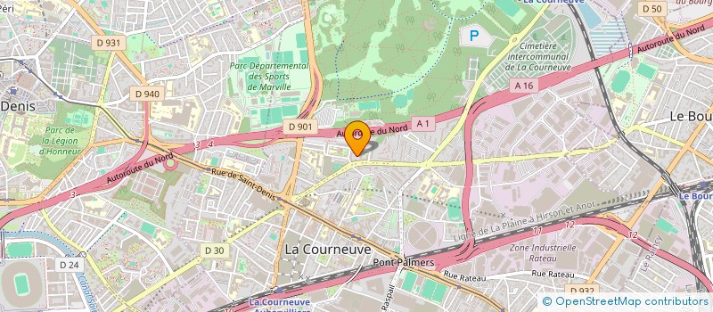 localisation de l'entreprise MONSIEUR JEAN CLAUDE MURA  LA COURNEUVE