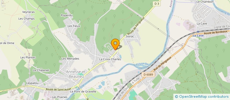 localisation de l'entreprise MONSIEUR JEAN CLAUDE NEDELEC  ANNESSE-ET-BEAULIEU