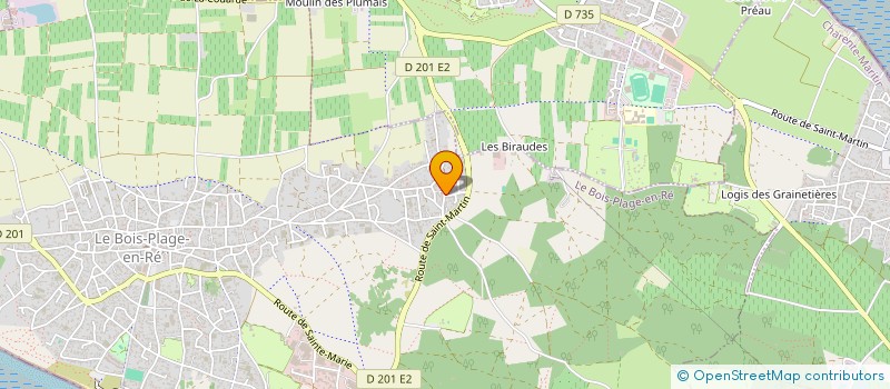 localisation de l'entreprise MONSIEUR JEAN-CLAUDE NEVEU  LE BOIS-PLAGE-EN-RE