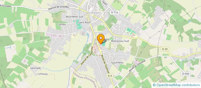 localisation de l'entreprise MONSIEUR JEAN-CLAUDE NICOLAS  FRONTON