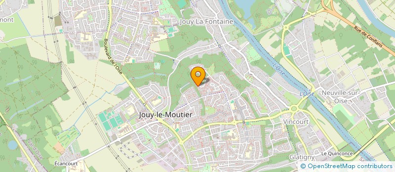 localisation de l'entreprise MONSIEUR JEAN CLAUDE NICOLAS  JOUY-LE-MOUTIER