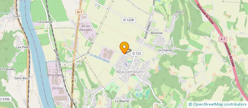 localisation de l'entreprise MONSIEUR JEAN-CLAUDE NOIR  BEAUSEMBLANT