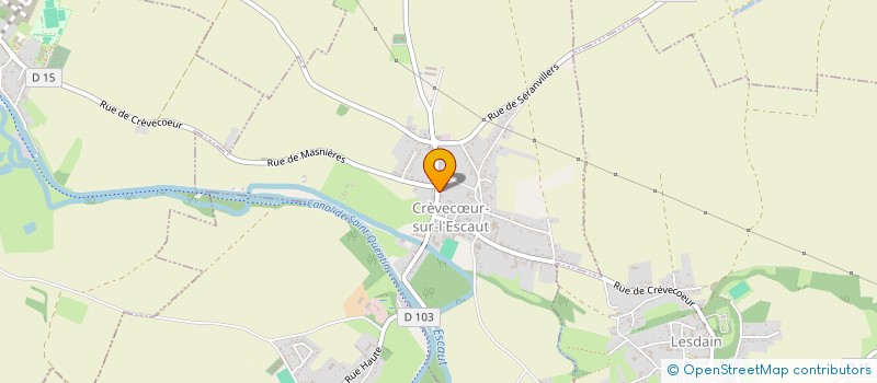 localisation de l'entreprise MONSIEUR JEAN-CLAUDE NOYELLES  CREVECUR-SUR-L'ESCAUT