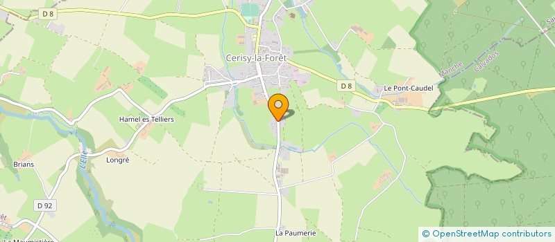 localisation de l'entreprise MONSIEUR JEAN-CLAUDE ONFROY à CERISY-LA-FORET