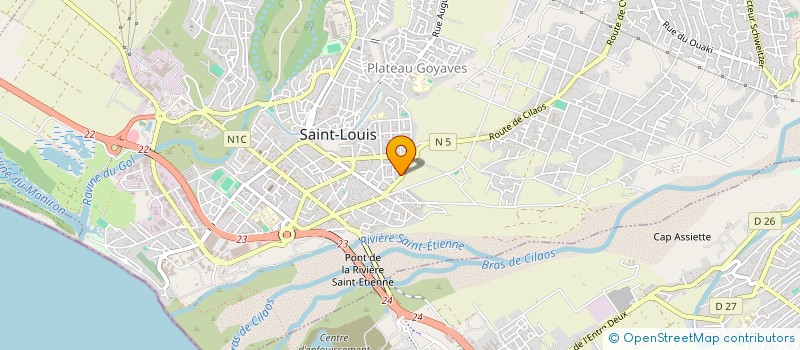 localisation de l'entreprise MONSIEUR JEAN CLAUDE OULAMA à SAINT-LOUIS