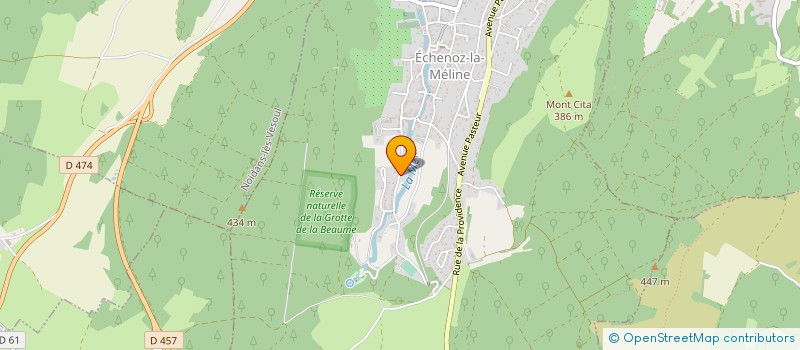 localisation de l'entreprise MONSIEUR JEAN-CLAUDE PAHIN  ECHENOZ-LA-MELINE