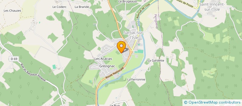 localisation de l'entreprise MONSIEUR JEAN CLAUDE PARGNEY  SARLIAC-SUR-L'ISLE