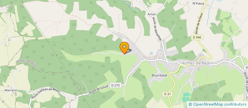 localisation de l'entreprise MONSIEUR JEAN-CLAUDE PASCUTTO  ARTHEZ-DE-BEARN