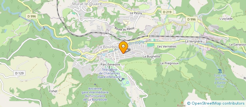 localisation de l'entreprise MONSIEUR JEAN-CLAUDE PASQUIER  LA BOURBOULE