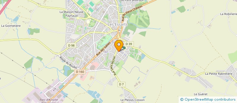 localisation de l'entreprise MONSIEUR JEAN-CLAUDE PASQUIET  ESSARTS-EN-BOCAGE