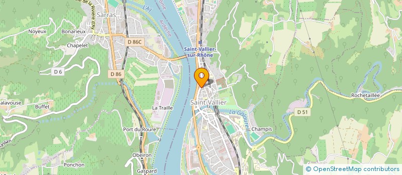 localisation de l'entreprise MONSIEUR JEAN-CLAUDE PASQUION à SAINT-VALLIER