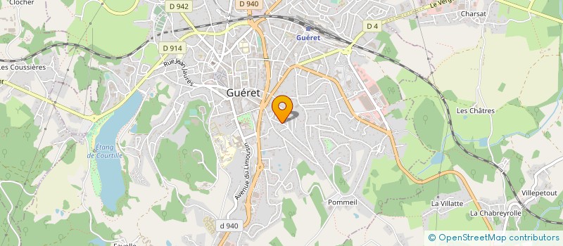 localisation de l'entreprise MONSIEUR JEAN-CLAUDE PASTY à GUERET
