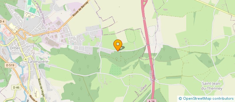 localisation de l'entreprise MONSIEUR JEAN-CLAUDE PATRON  LA VESPIERE-FRIARDEL