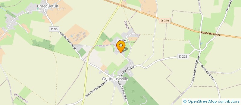 localisation de l'entreprise MONSIEUR JEAN CLAUDE PAUMIER  BOSC-LE-HARD