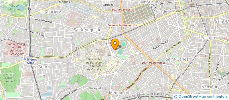 localisation de l'entreprise MONSIEUR JEAN CLAUDE PELET  BORDEAUX