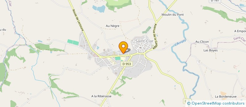 localisation de l'entreprise MONSIEUR JEAN-CLAUDE PELLALO  SAINT-CLAR