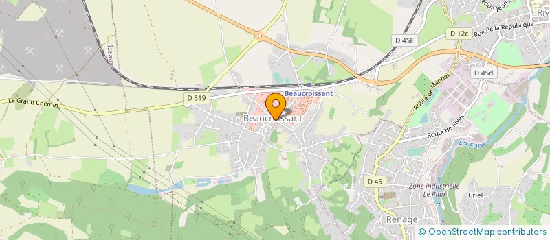 localisation de l'entreprise MONSIEUR JEAN-CLAUDE PELLEGRIN  BEAUCROISSANT