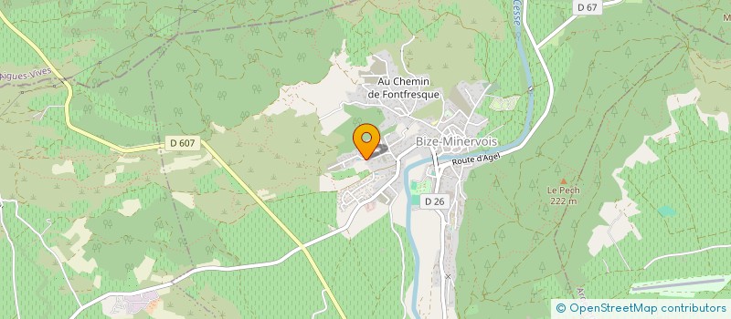 localisation de l'entreprise MONSIEUR JEAN-CLAUDE PELOFI  BIZE-MINERVOIS