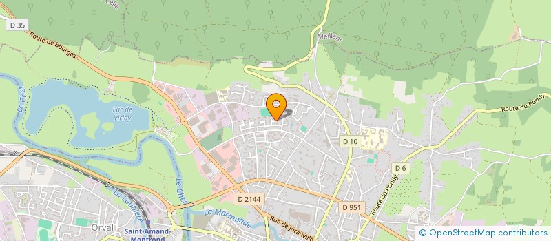 localisation de l'entreprise MONSIEUR JEAN-CLAUDE PENTIER  SAINT-AMAND-MONTROND