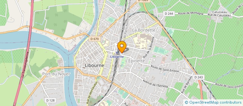 localisation de l'entreprise MONSIEUR JEAN-CLAUDE PERRIER à LIBOURNE