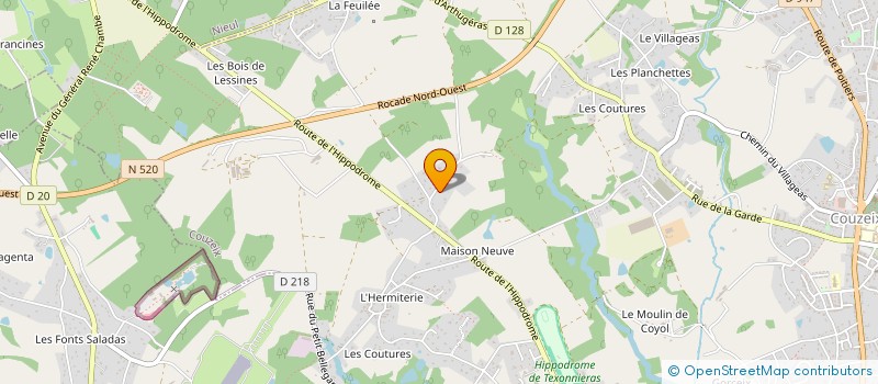 localisation de l'entreprise MONSIEUR JEAN-CLAUDE PERRIER à COUZEIX