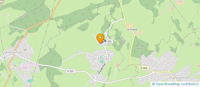 localisation de l'entreprise MONSIEUR JEAN-CLAUDE PERROT  LES ECORCES