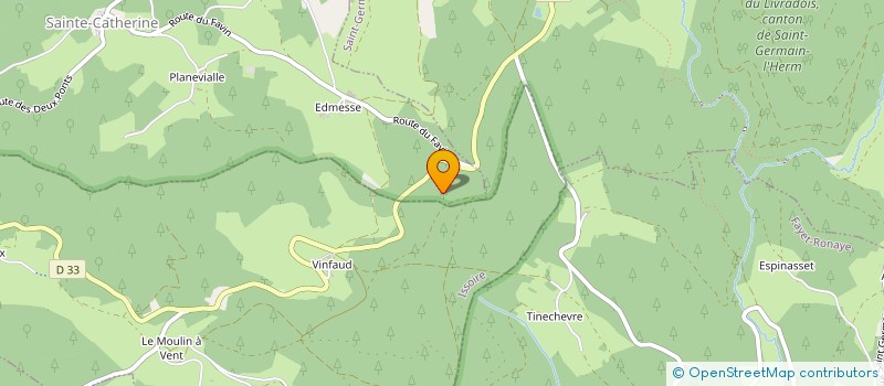 localisation de l'entreprise MONSIEUR JEAN-CLAUDE PEUF  LE VERNET-CHAMEANE