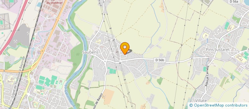 localisation de l'entreprise MONSIEUR JEAN-CLAUDE PEUTAT  SAUBENS