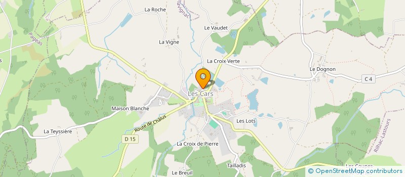 localisation de l'entreprise MONSIEUR JEAN-CLAUDE PEYRILLE à LES CARS