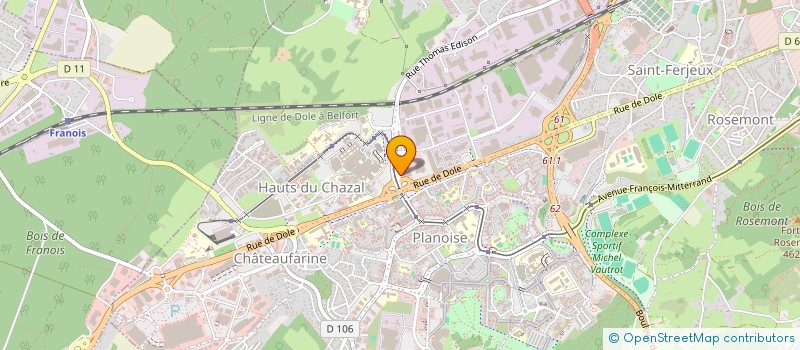 localisation de l'entreprise MONSIEUR JEAN-CLAUDE PIGNON  BESANCON