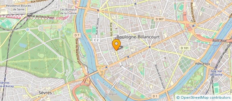 localisation de l'entreprise MONSIEUR JEAN-CLAUDE PINARD à BOULOGNE-BILLANCOURT