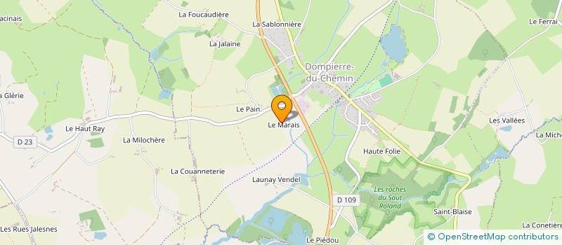 localisation de l'entreprise MONSIEUR JEAN-CLAUDE PINGAULT  LUITRE-DOMPIERRE