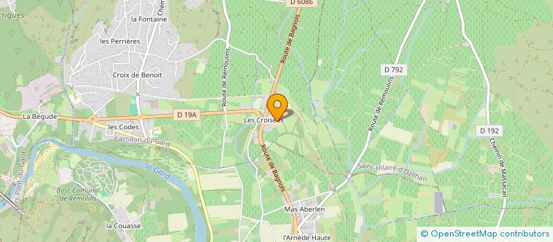 localisation de l'entreprise MONSIEUR JEAN-CLAUDE PLAN  CASTILLON-DU-GARD