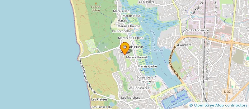 localisation de l'entreprise MONSIEUR JEAN-CLAUDE POIRAUD à LES SABLES D'OLONNE