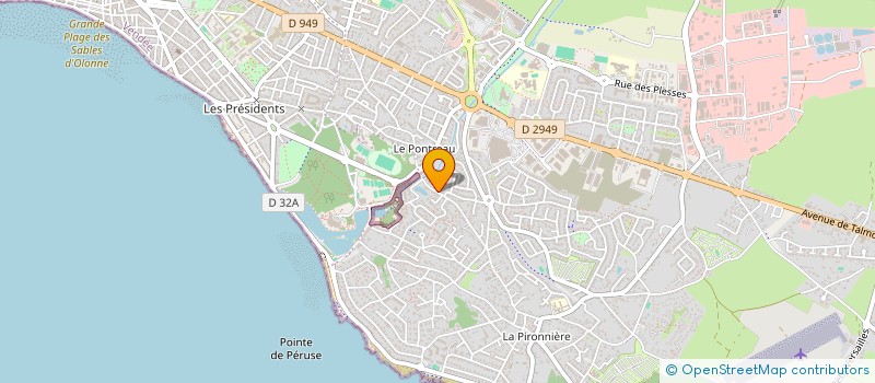 localisation de l'entreprise MONSIEUR JEAN-CLAUDE PONDEVIE à LES SABLES D'OLONNE