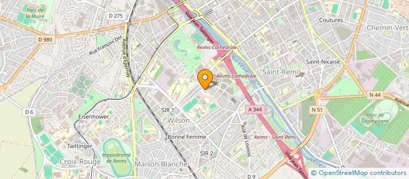 localisation de l'entreprise MONSIEUR JEAN-CLAUDE PONGNAN  REIMS