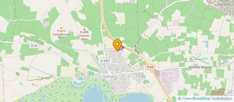 localisation de l'entreprise MONSIEUR JEAN-CLAUDE PORCU  VENDRES