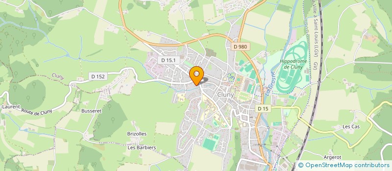 localisation de l'entreprise MONSIEUR JEAN CLAUDE PORTAILLER  CLUNY