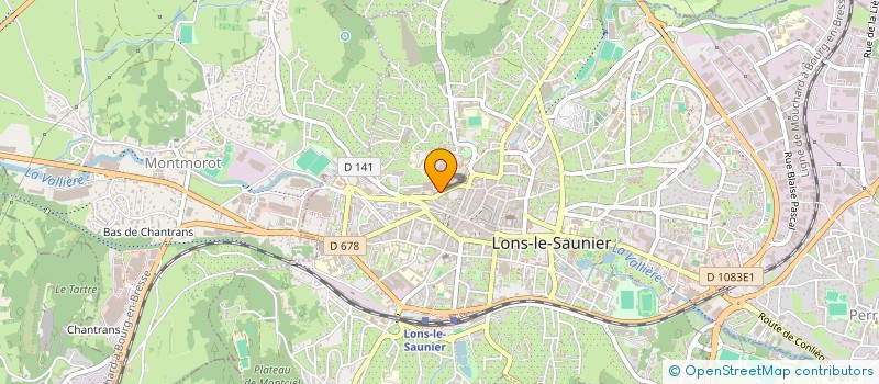 localisation de l'entreprise MONSIEUR JEAN-CLAUDE POTHIEUX  LONS-LE-SAUNIER