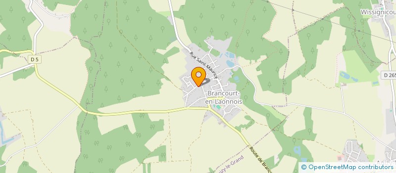 localisation de l'entreprise MONSIEUR JEAN CLAUDE POUPELLE  BRANCOURT-EN-LAONNOIS