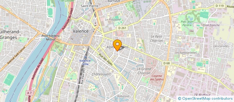 localisation de l'entreprise MONSIEUR JEAN-CLAUDE POURRET  VALENCE