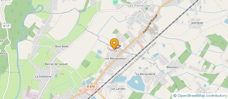 localisation de l'entreprise MONSIEUR JEAN-CLAUDE POUVALOUR  COUTRAS