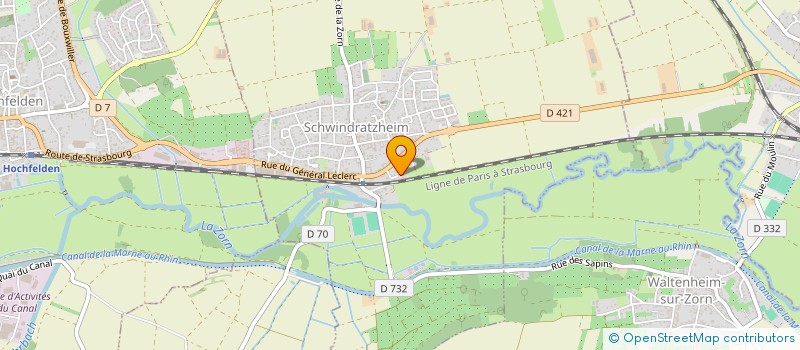 localisation de l'entreprise MONSIEUR JEAN-CLAUDE PROBST  SCHWINDRATZHEIM