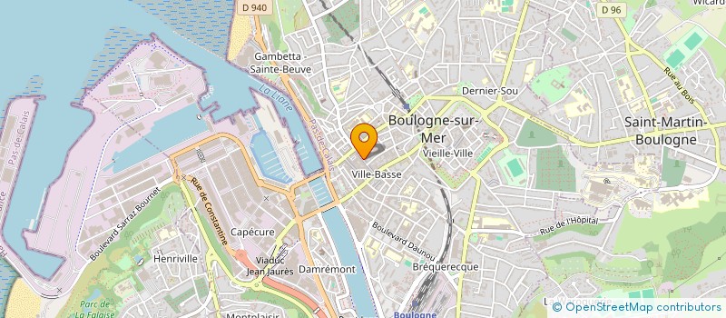 localisation de l'entreprise MONSIEUR JEAN-CLAUDE PRUVOST  BOULOGNE-SUR-MER