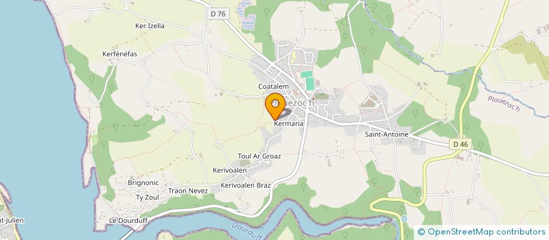 localisation de l'entreprise MONSIEUR JEAN CLAUDE QUERE  PLOUEZOC'H