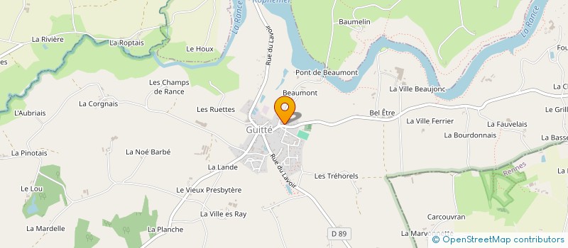 localisation de l'entreprise MONSIEUR JEAN CLAUDE RAFFRAY  GUITTE