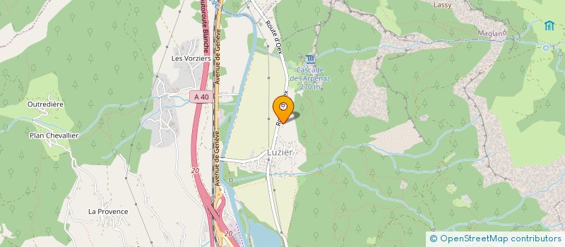 localisation de l'entreprise MONSIEUR JEAN CLAUDE RAPIN  SALLANCHES